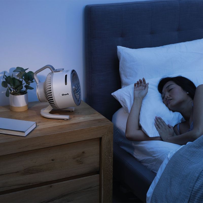 Ventilador Portátil con Asa de Transporte Color Blanco