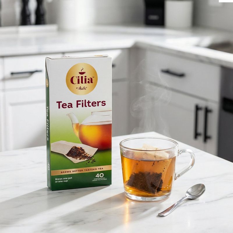 Filtros para Té Cilia Melitta 40 Unidades de Papel Natural