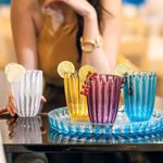 Vaso Alto DolceVita de 12 oz Blanco Perla para Agua, Jugos o Bebidas Frías