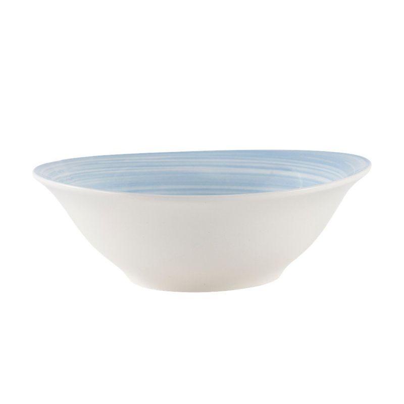 Vajilla Fiorella de Porcelana de 12 Piezas con Diseño Floral Azul