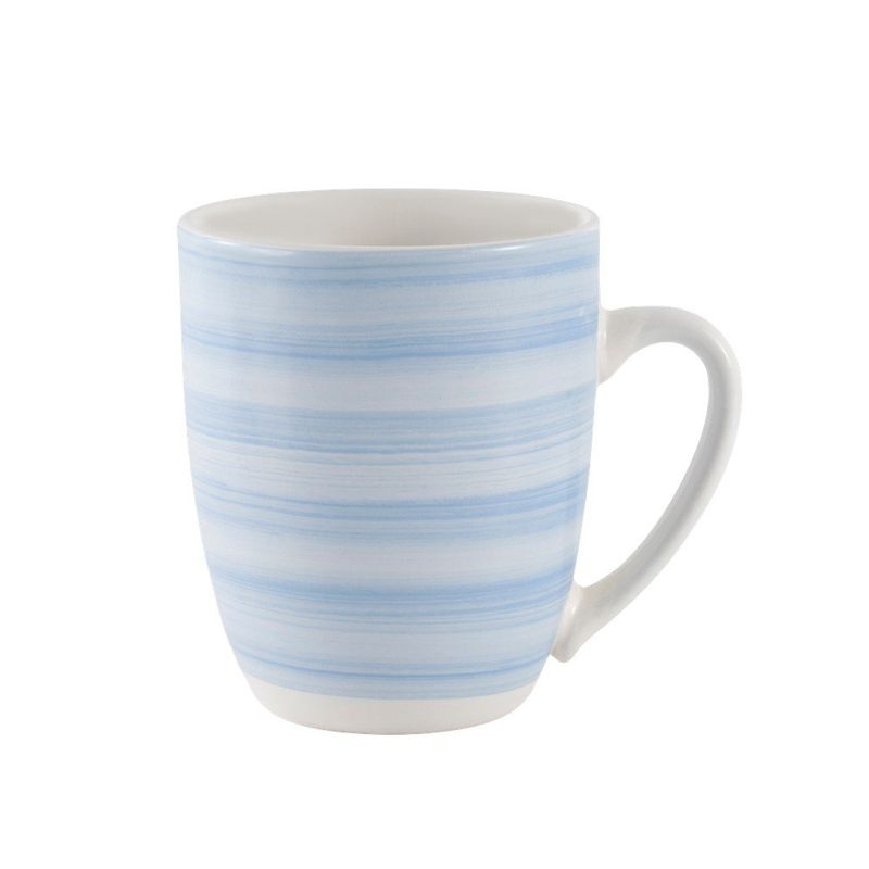 Vajilla Fiorella de Porcelana de 12 Piezas con Diseño Floral Azul