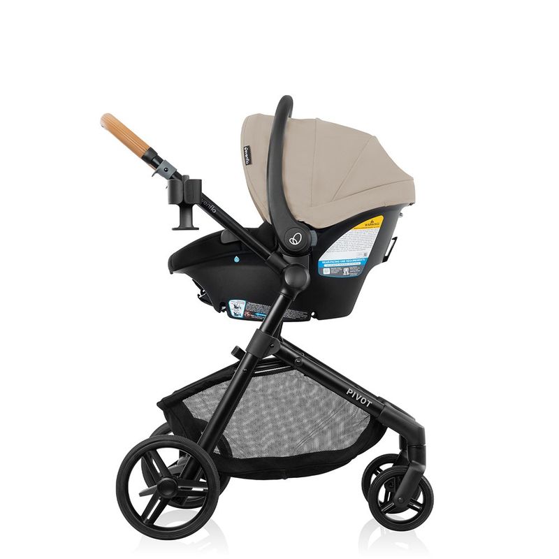 Travel System con Portabebé Pivot NXT Color Beige Latte Tan