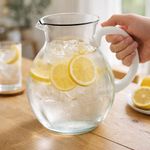 Pichel de 2 Litros Transparente para Agua, Jugos o Bebidas Frías