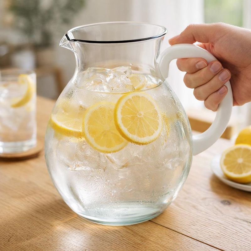 Pichel de 2 Litros Transparente para Agua, Jugos o Bebidas Frías
