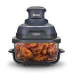 Freidora de Aire Ninja Crispi Portátil de Vidrio FN101GY 4 en 1 Color Gris