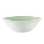 Vajilla Fiorella de Porcelana de 12 Piezas con Diseño Floral Verde