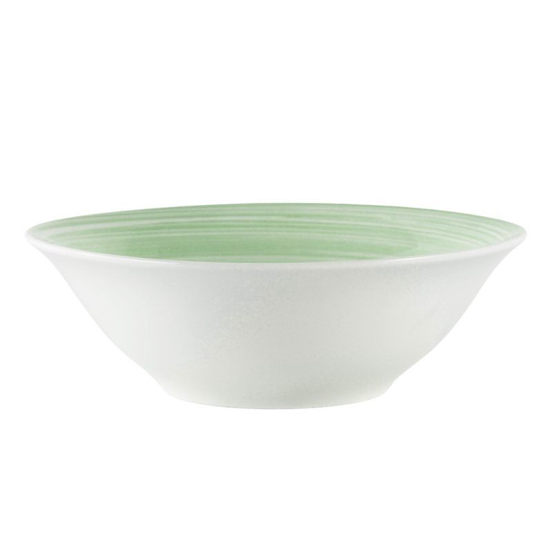 Vajilla Fiorella de Porcelana de 12 Piezas con Diseño Floral Verde