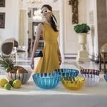 Tazón DolceVita de 25 cm Rojo Amatista para Ensaladas, Frutas o Centro de Mesa