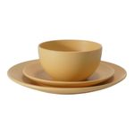 Vajilla Zen de Cerámica de 12 Piezas Color Terracota para 4 Personas