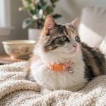 Collar Safe Cat Triangulos Naranja de 3/8 Plg