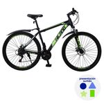 Bicicleta Montañesa Número 29 de 21 Velocidades Negra y Verde