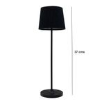 Lámpara de Mesa Táctil Atenuable Leonero CCT Negro