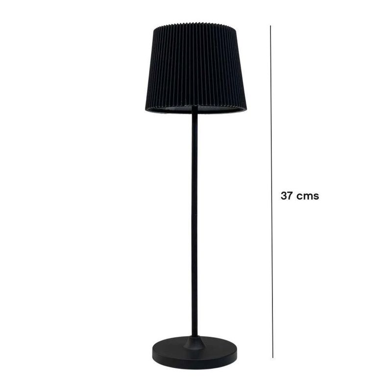 Lámpara de Mesa Táctil Atenuable Leonero CCT Negro