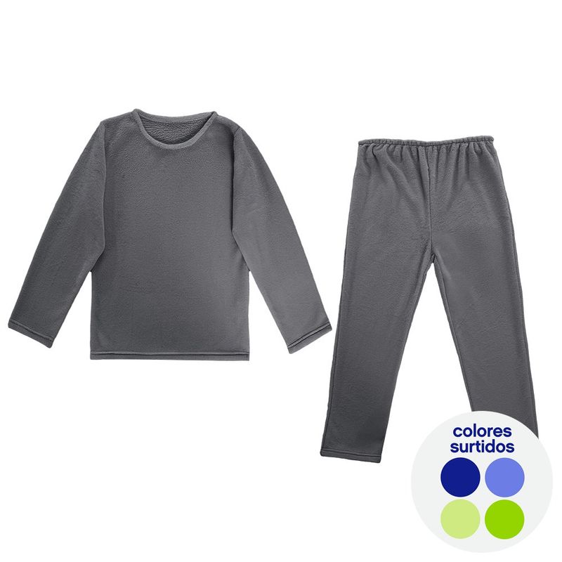 Pijama para Bebé Afelpada de 2 Pzas Talla L Colores Surtidos