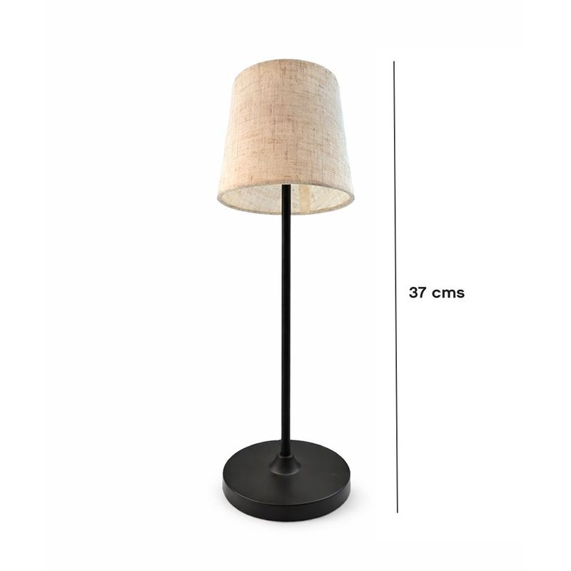 Lámpara de Mesa Táctil Atenuable Leonero CCT Beige Liso
