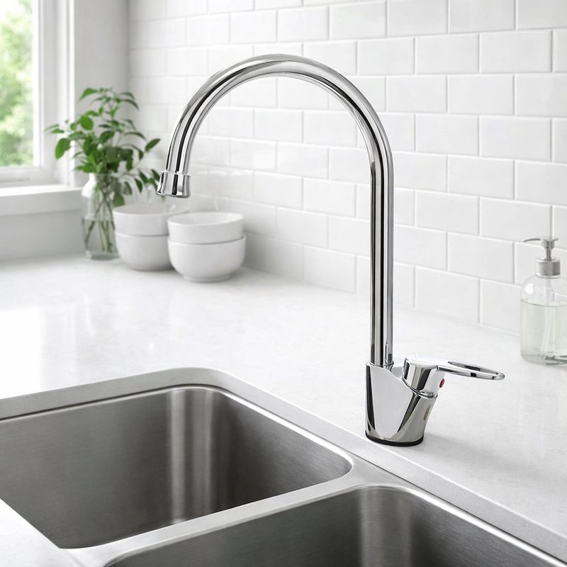 Mezcladora Monomando para Lavatrastos Cromada Grace