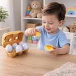 Set Didáctico Huevitos Clasificadores de Figuras con Números y Colores