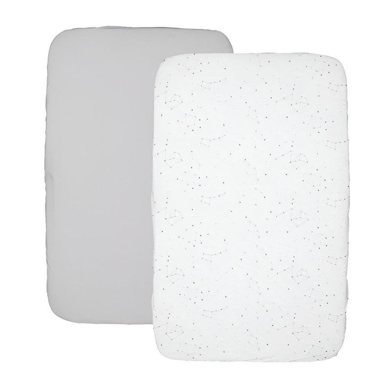 Set de 2 Sábanas Chicco Next2Me de Algodón para Cuna 50 x 83 cm
