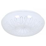 Plafón Led Color Blanco Redondo con Diseño Decorativo de 12 W 2CCT