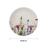 Plato para Ensalada Colección Flores de 8 Plg