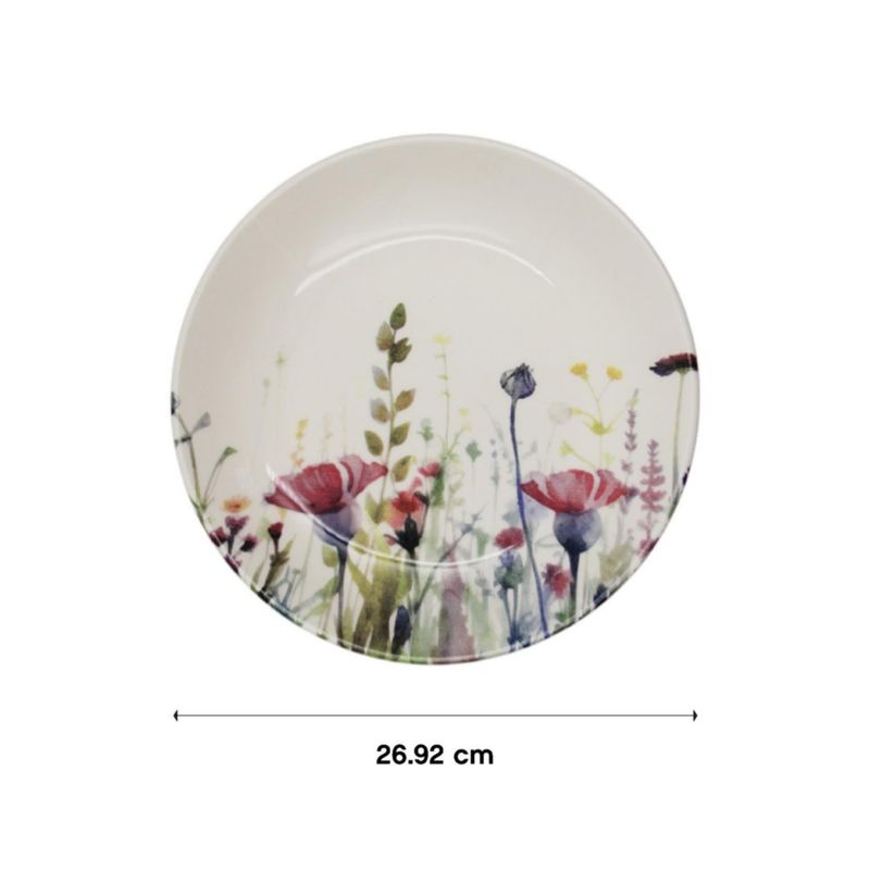 Plato para Cena Colección Flores de 10.6 Plg