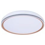 Plafón Led Mirror Color Dorado Redondo de Diseño Moderno de 36 W CCT