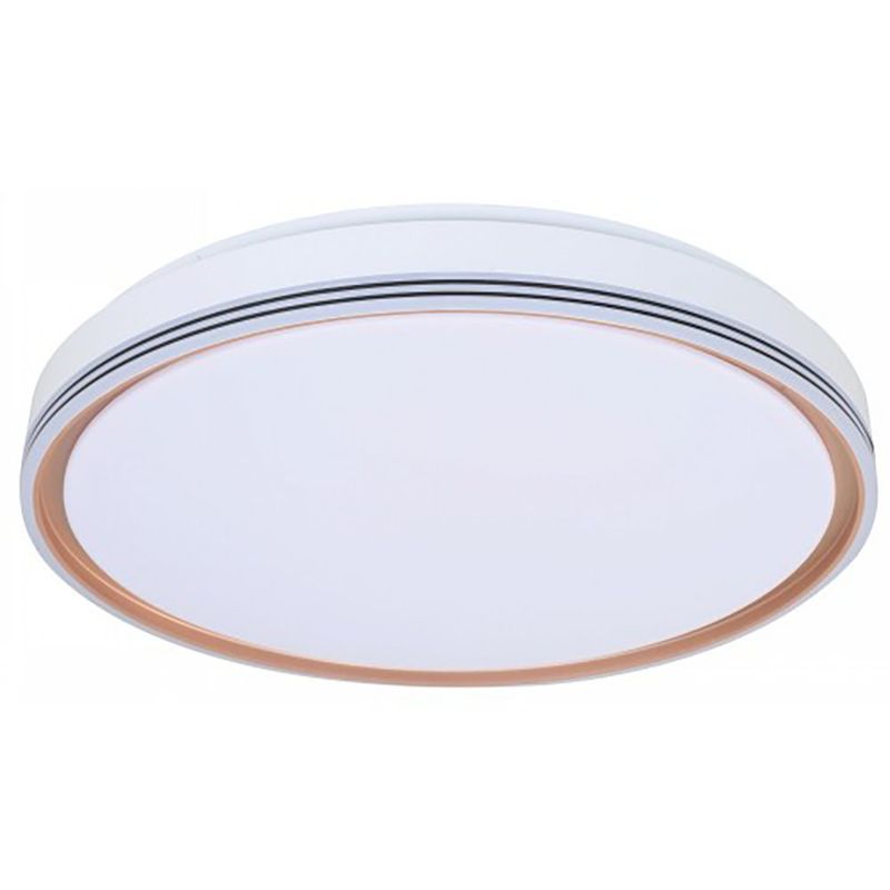 Plafón Led Mirror Color Dorado Redondo de Diseño Moderno de 36 W CCT