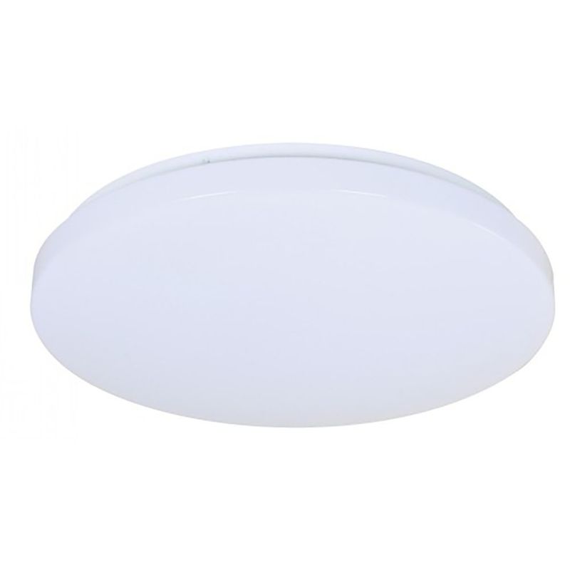 Plafón Led Color Blanco Redondo de Diseño Minimalista de 24 W CCT