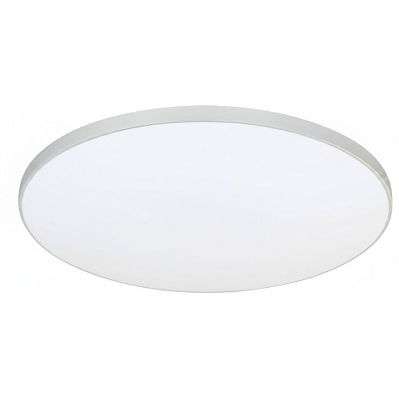 Plafón Led Klasik Color Plateado Redondo de Diseño Minimalista de 24 W CCT