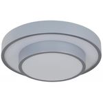 Plafón Led Elevate Color Gris Redondo de Diseño Moderno de 24 W CCT