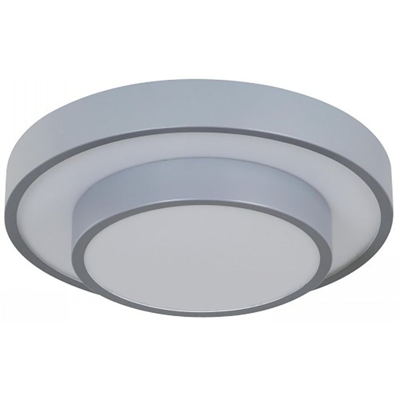 Plafón Led Elevate Color Gris Redondo de Diseño Moderno de 24 W CCT