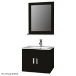 Vanity Aéreo con Espejo y Lavamanos Color Wengue