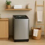 Lavadora Rosthal de Carga Superior 18 Kg con Panel Digital Acero Inoxidable