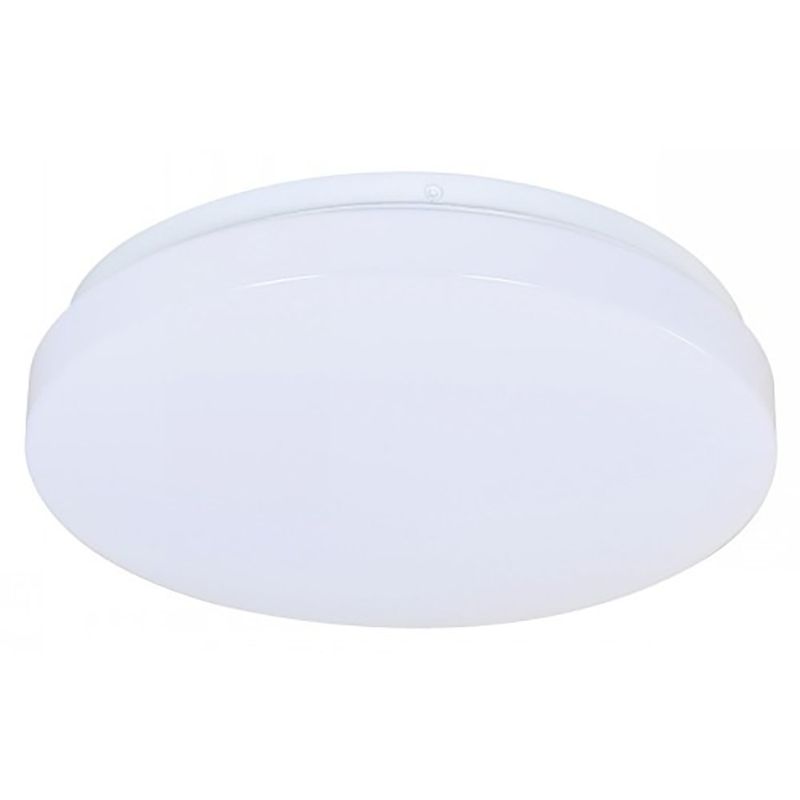 Plafón Led Color Blanco Redondo de Diseño Minimalista de 12 W CCT