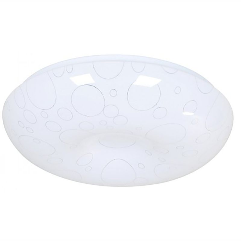 Plafón Led Color Blanco Redondo con Diseño de Círculos de 18 W 2CCT