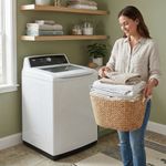 Lavadora de Carga Superior Rosthal de 21 kg con Panel Digital Color Blanco