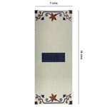 Muro Cerámico Decorativo Guión Color Azul de 7 x 18 cm