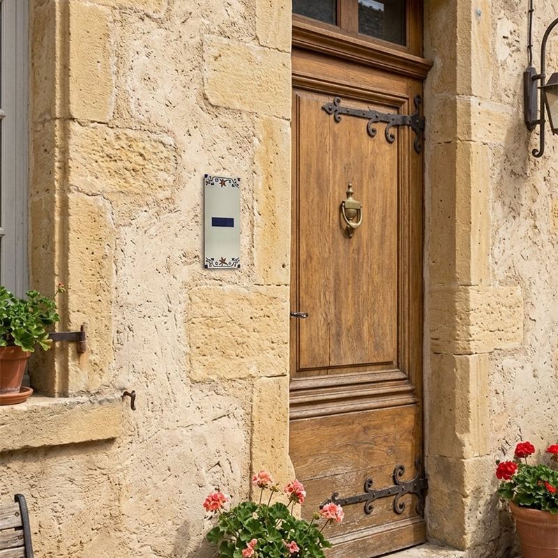 Muro Cerámico Decorativo Guión Color Azul de 7 x 18 cm