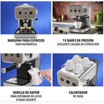 Cafetera para Espresso PowerXL Distinctions Semi Automática de 15 Bares