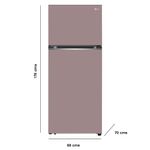 Refrigeradora Lg Top Freezer de 13.2 Pies Color Rosado