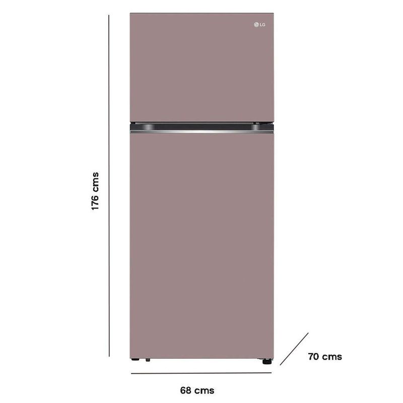 Refrigeradora Lg Top Freezer de 13.2 Pies Color Rosado