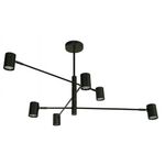 Lámpara Colgante Negro 6 Luces de 5 W