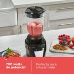 Licuadora Ice Crush de 8 Velocidades Color Negro con Jarra de Plástico