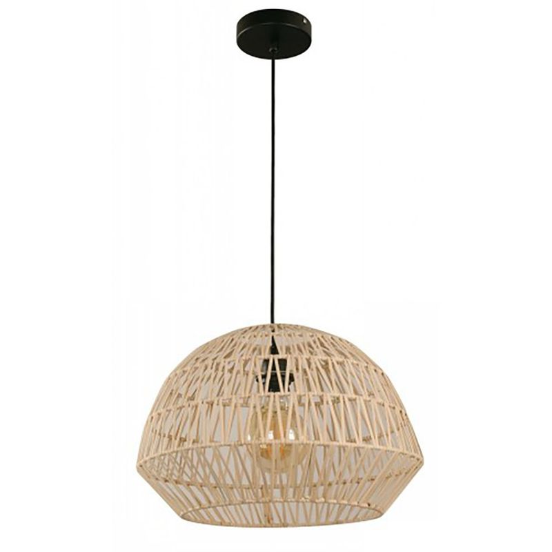 Lámpara de Colgar de Rattan 1 Luz