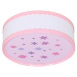 Plafón Infantil con Diseño de Flores Rosa