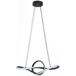 Lámpara de Colgar Led CCT Tipo Nudo Color Negro