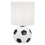 Lámpara de Mesa Decorativa Diseño de Fútbol con Pantalla Blanca