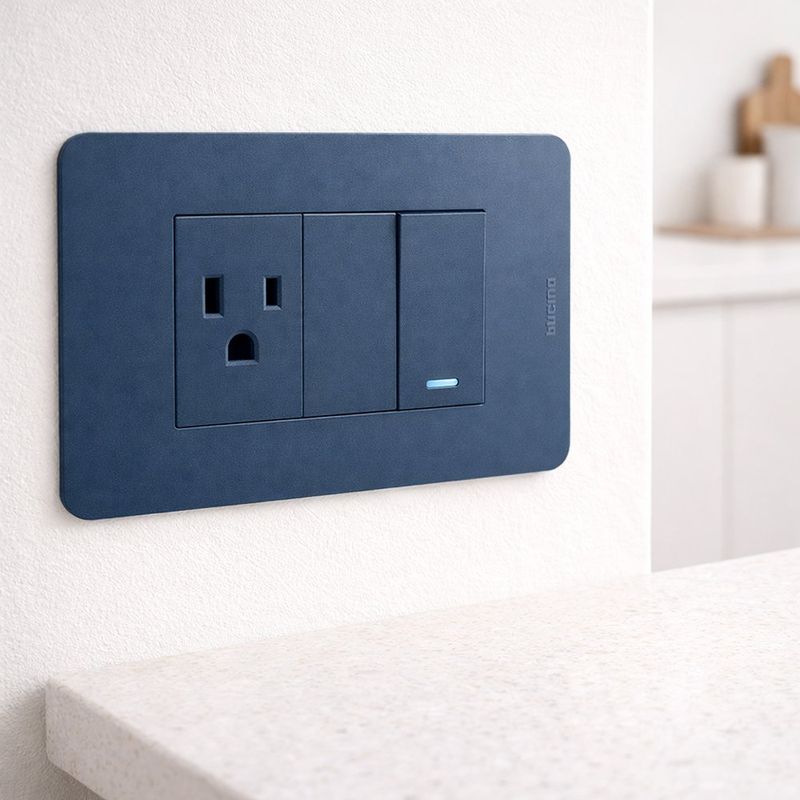 Placa 3 Módulos Azul Matix Go