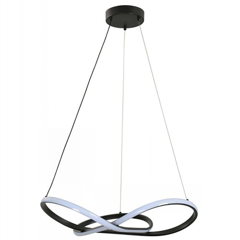 Lámpara de Colgar LED CCT Diseño Tipo Nudo Color Negro