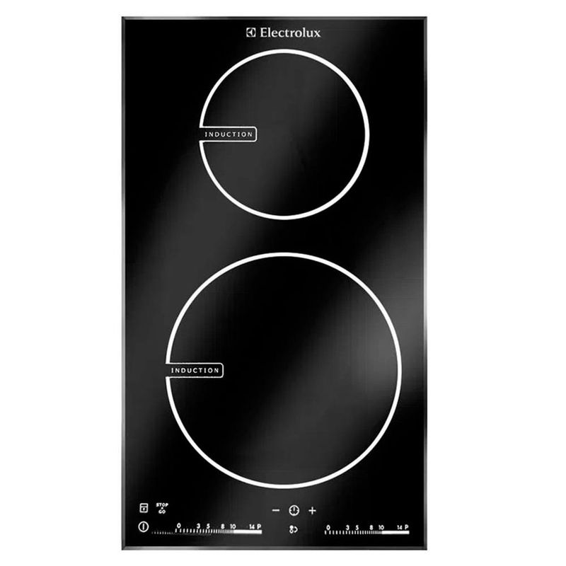 Cooktop de Inducción Eléctrico de 12 Plg con 2 Zonas Touch Color Negro 220 V